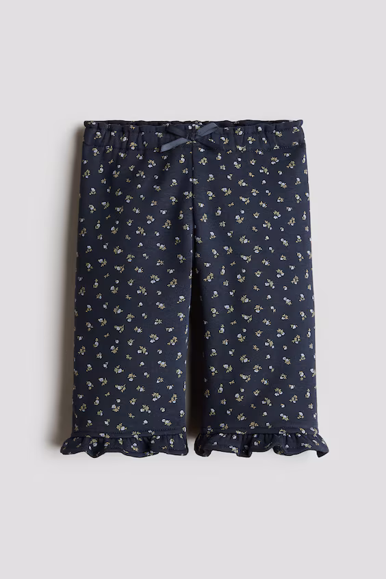 Широкие джоггеры из футера h&m