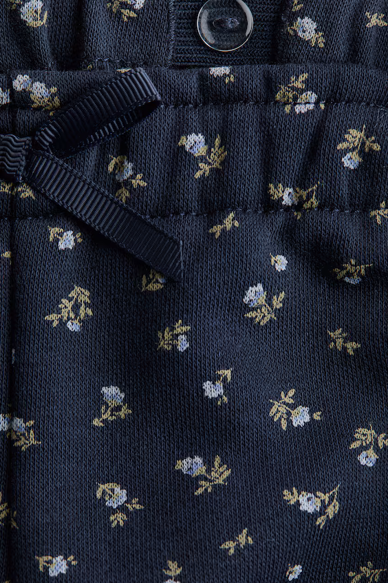 Широкие джоггеры из футера h&m