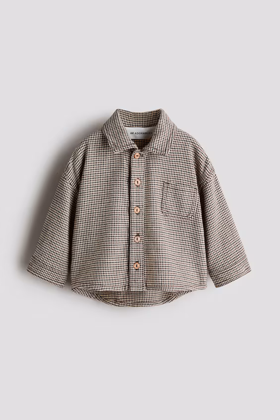 Хлопковая рубашка h&m