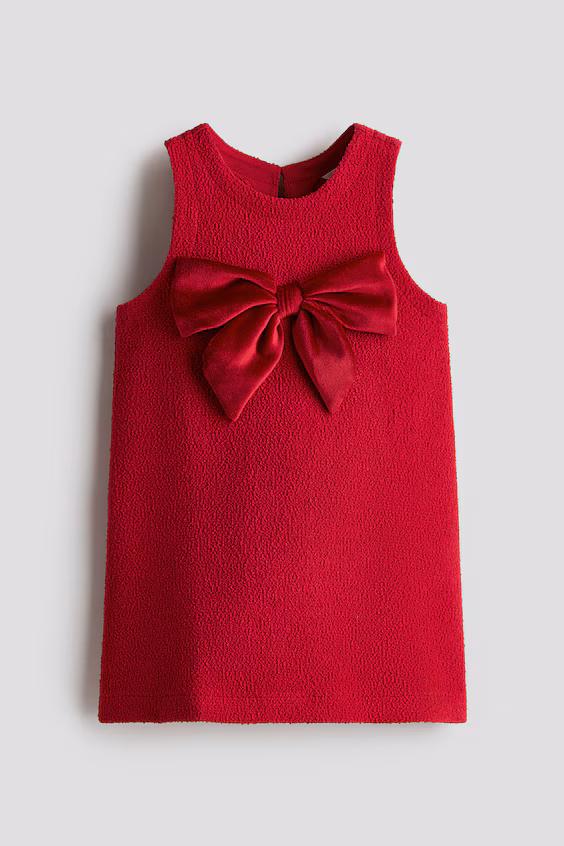 Прямое платье с бантом h&m