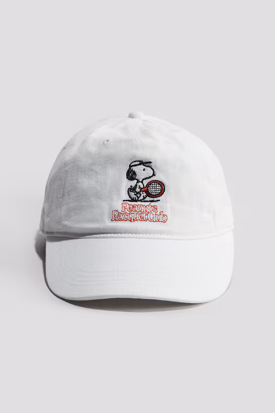 Бейсболка из хлопкового холста с узором