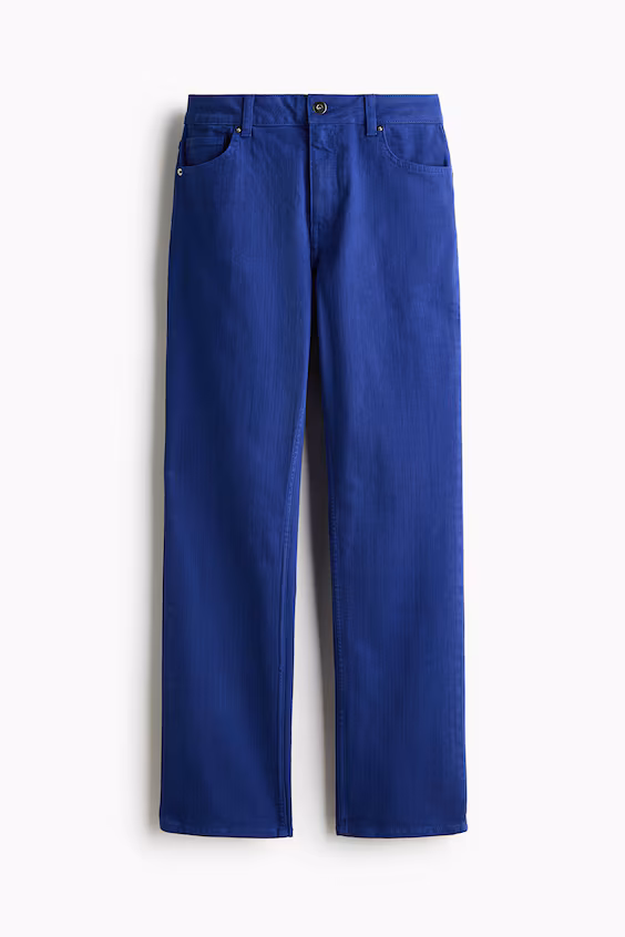 Облегающие брюки из саржи h&m