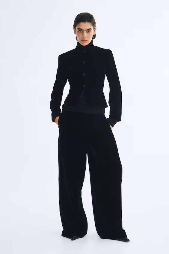 Прямые брюки из вельвета h&m