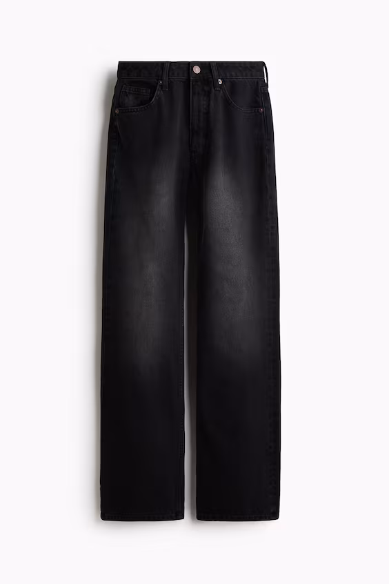 Джинсы bootcut с высокой посадкой на талии
