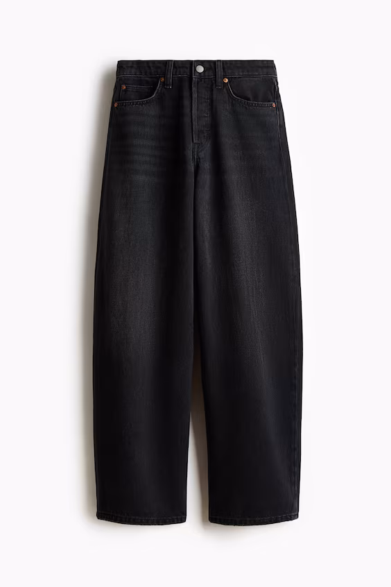 Джинсы baggy с комфортной посадкой на талии