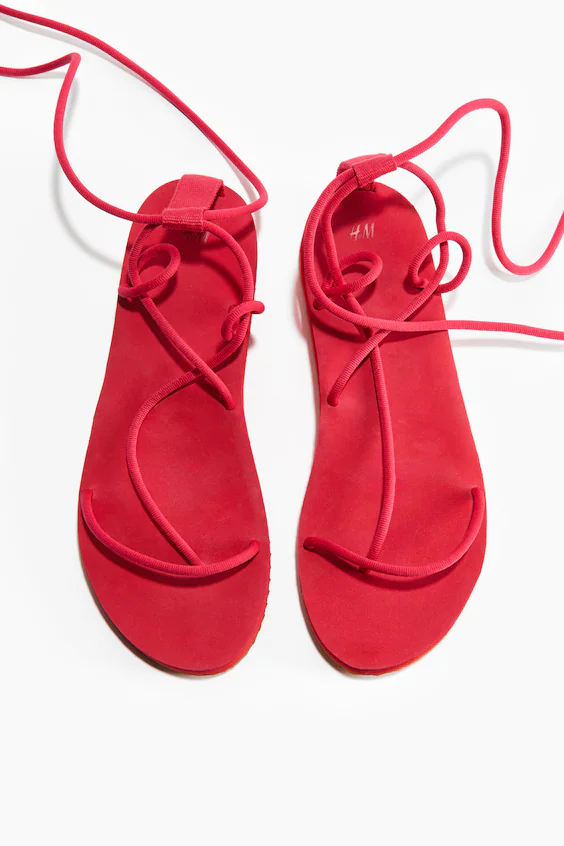 Сандалии на плоской платформе с ремешками h&m