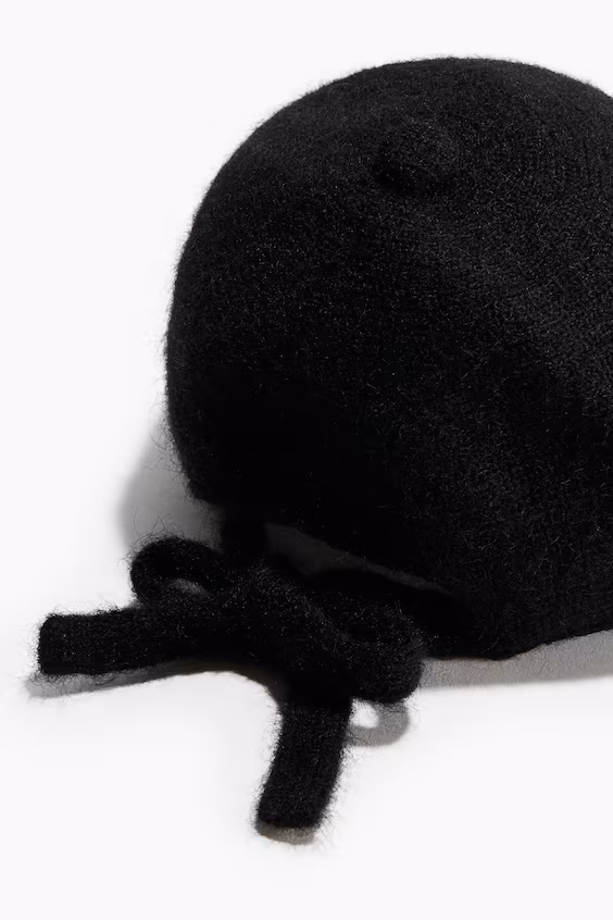 Кепка из смесовой мохеровой ткани h&m