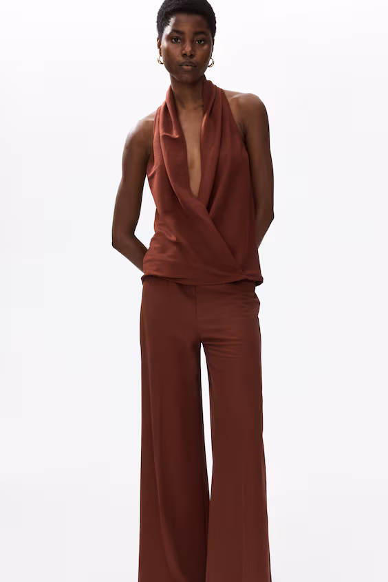 Свободные брюки с эластичным поясом h&m