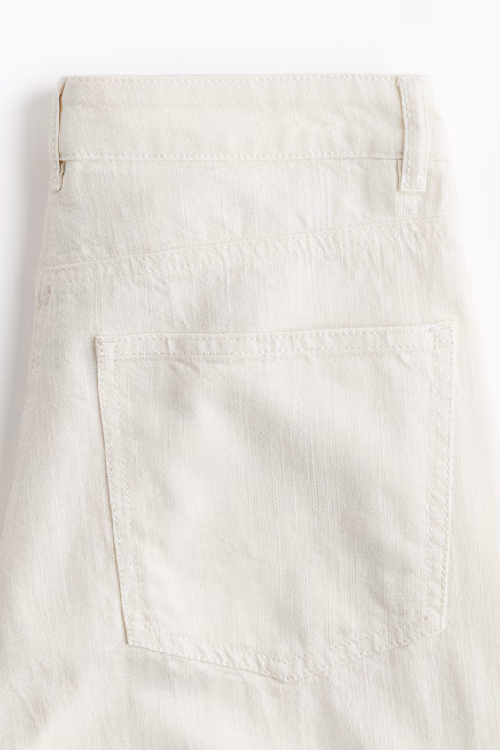 Свободные хлопковые брюки h&m