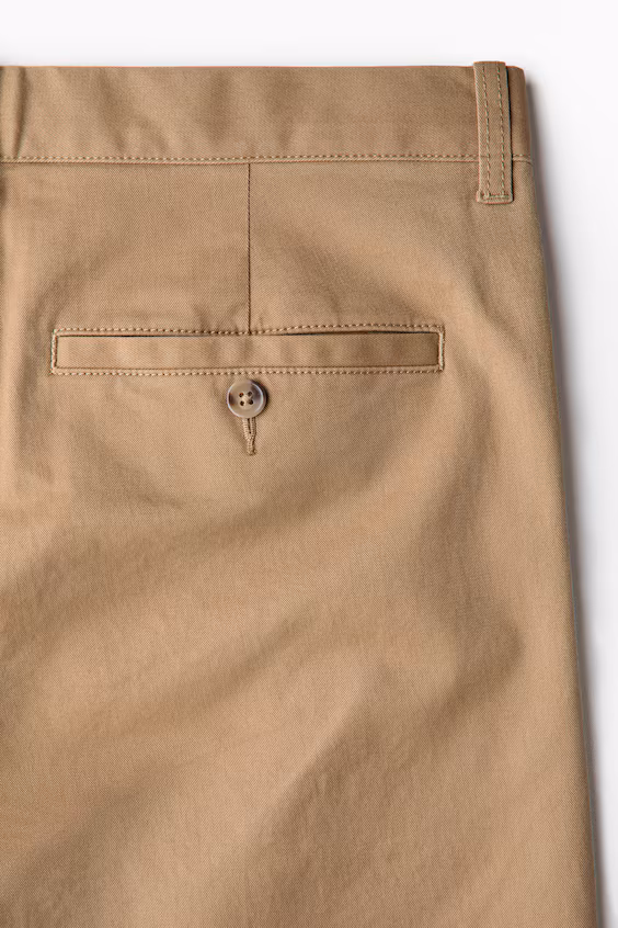 Облегающие брюки-чинос slim fit h&m