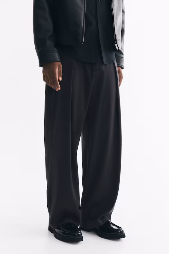 Классические брюки свободного кроя h&m