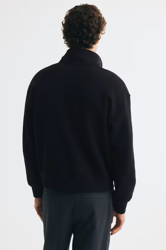Свитшот на молнии комфортного кроя relaxed fit