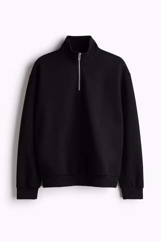 Свитшот на молнии комфортного кроя relaxed fit