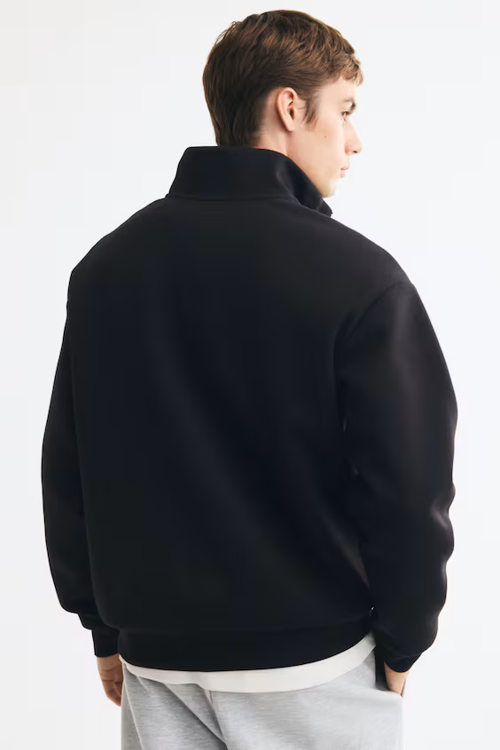 Свитшот на молнии комфортного кроя relaxed fit