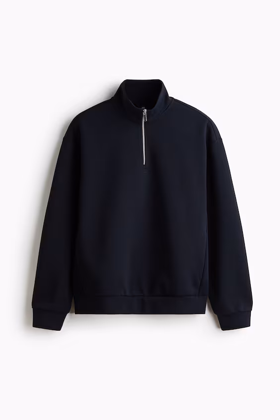 Свитшот на молнии комфортного кроя relaxed fit