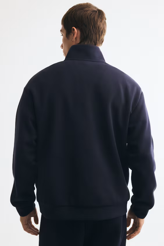 Свитшот на молнии комфортного кроя relaxed fit
