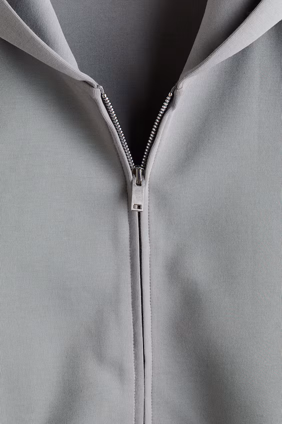 Пальто из интерлока с капюшоном oversized fit