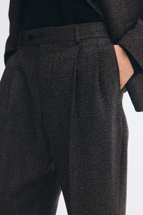 Классические брюки из шерсти regular fit h&m