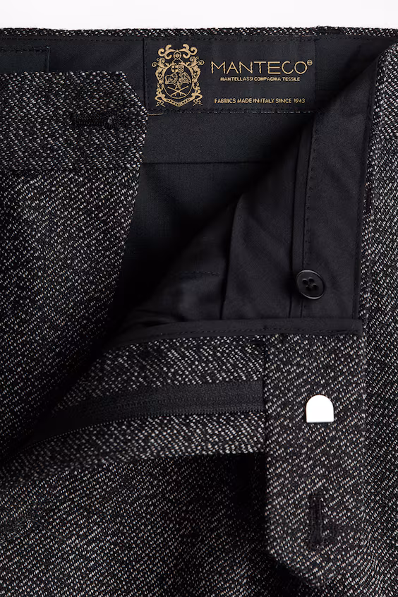 Классические брюки из шерсти regular fit h&m