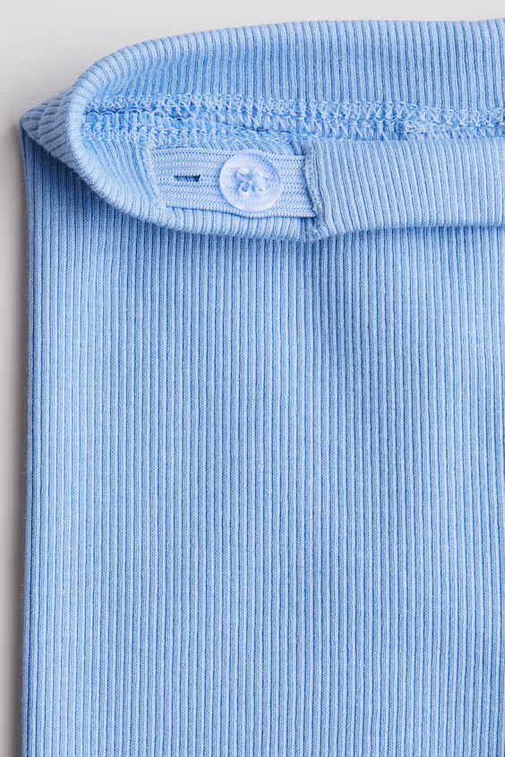 Леггинсы из хлопкового джерси в рубчик