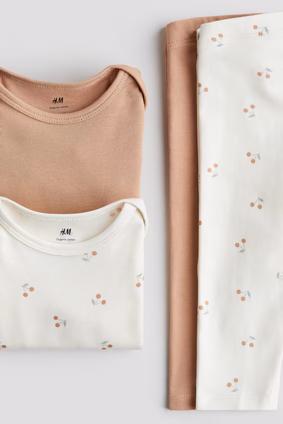 Набор из 4 предметов из хлопкового джерси