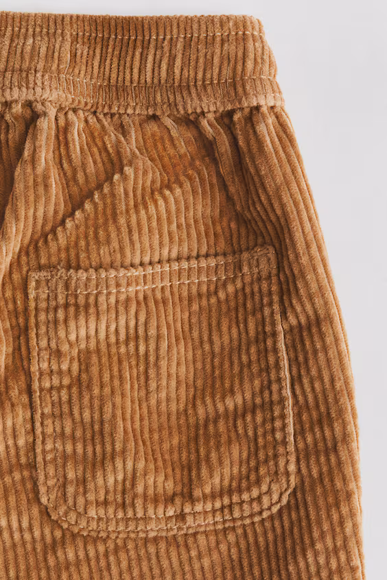 Комфортные джоггеры из хлопкового вельвета h&m