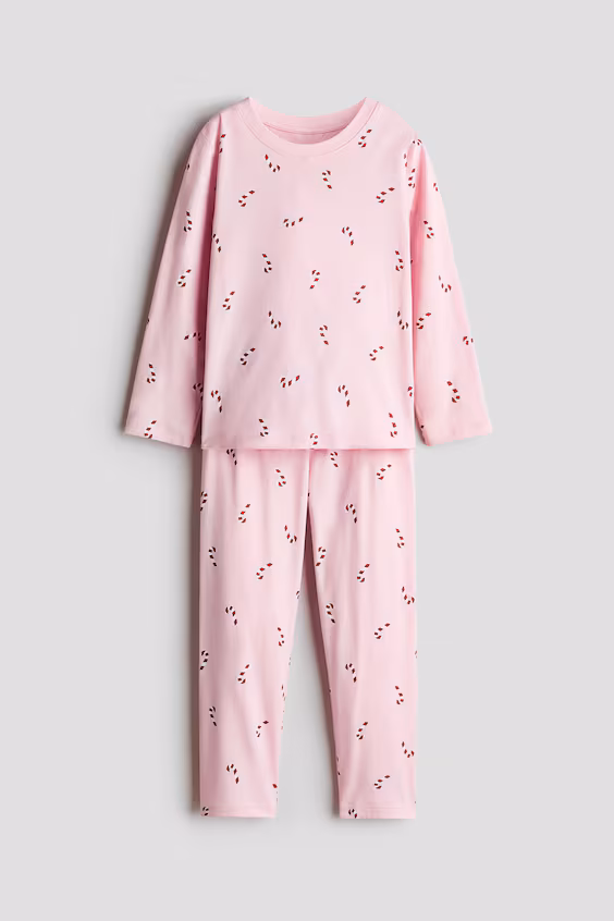 Хлопковая пижама с принтом