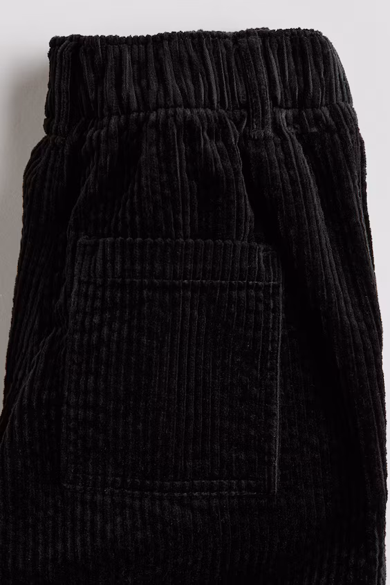 Брюки из хлопкового вельвета h&m