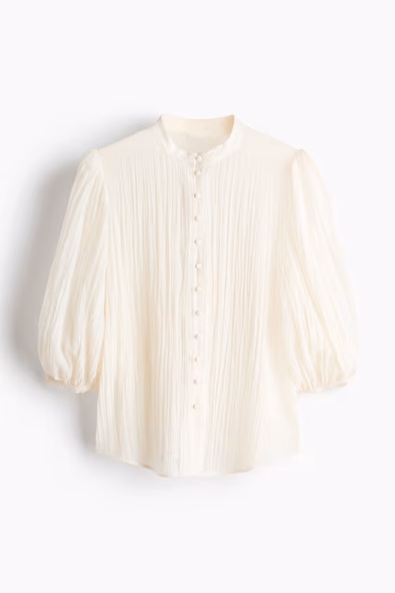 Блуза с объемными рукавами h&m