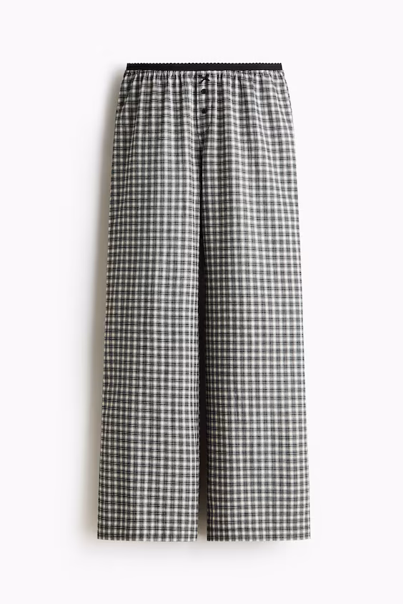 Пижамные брюки из фланели h&m