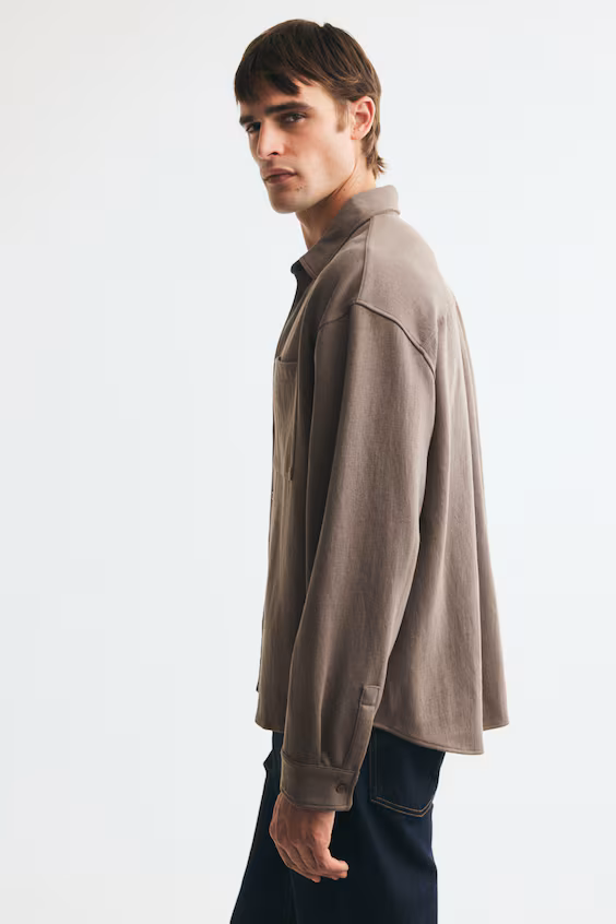 Комфортная футболка из джерси relaxed fit h&m