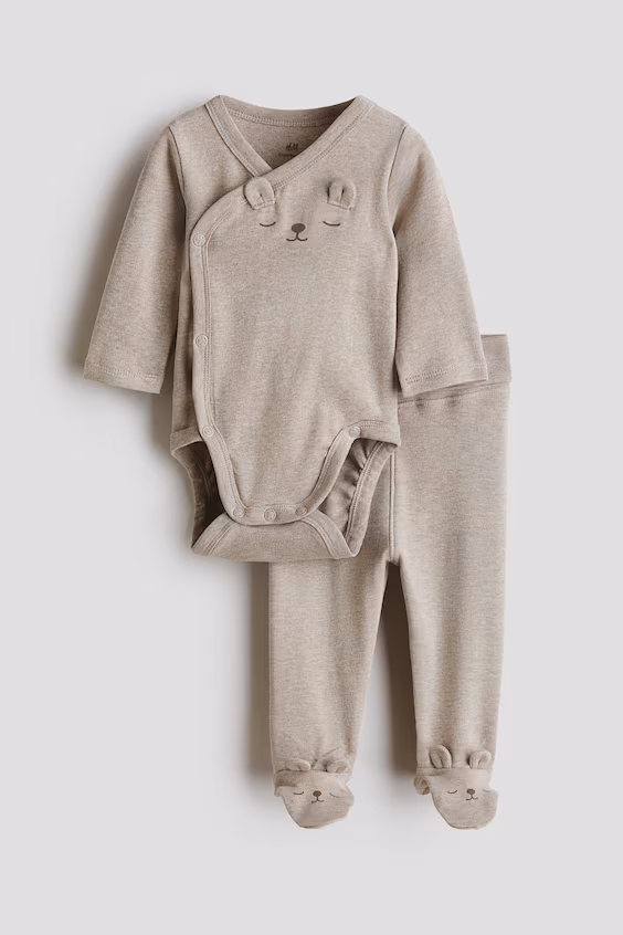 Комплект из 2 предметов из хлопка h&m