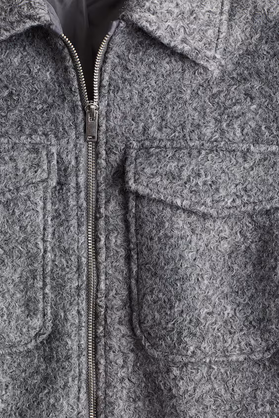 Пальто-рубашка из фетра