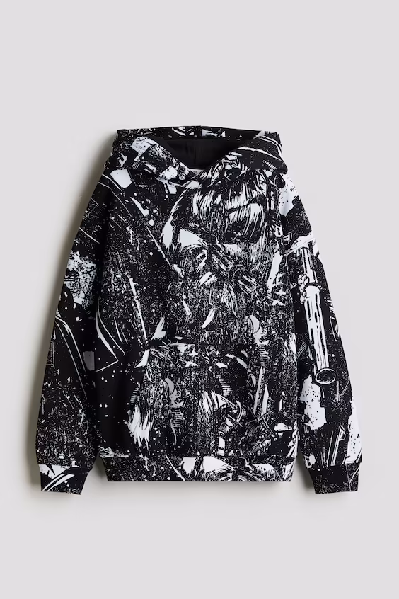 Толстовка с капюшоном и рисунком