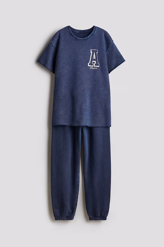 Пижама из футера хлопкового