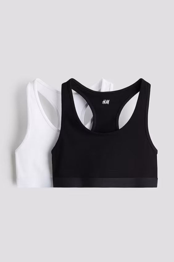 Пачка из 2 коротких топов из хлопкового джерси