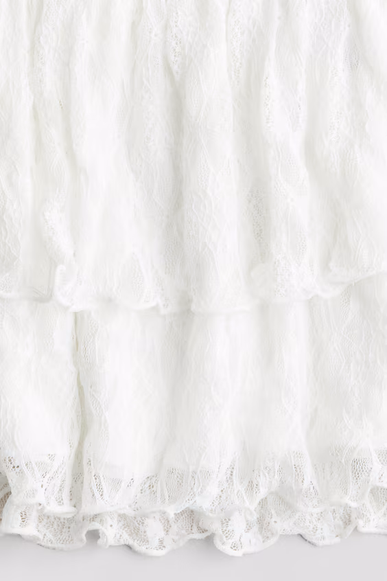 H&m юбка из кружева с оборками