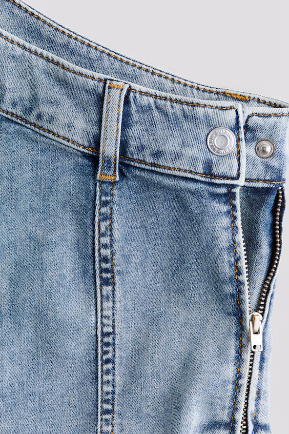 Топ джинсовый с открытым плечом