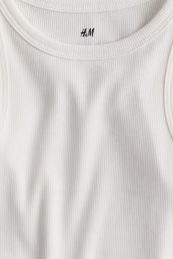 Топ рубчиковый из хлопка