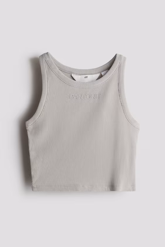 Топ без рукавов с рельефным узором