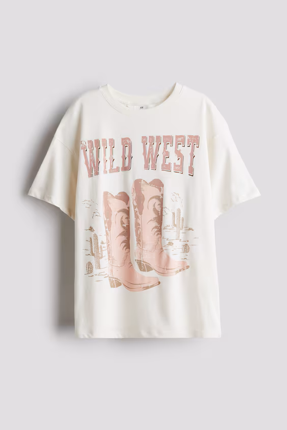 Футболка oversize с принтом