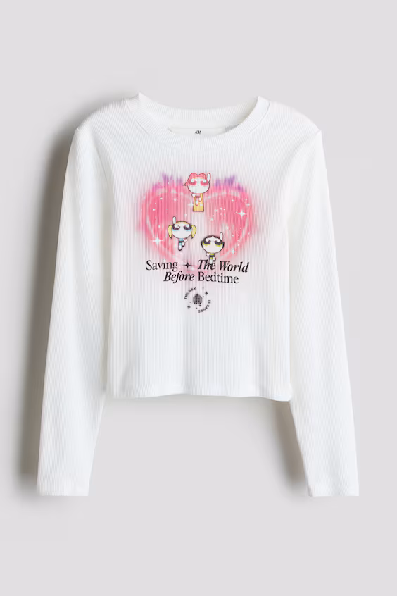 Свитер из джерси с принтом