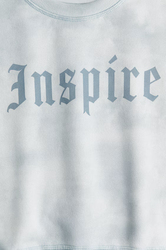 Оверсайз свитшот с принтом