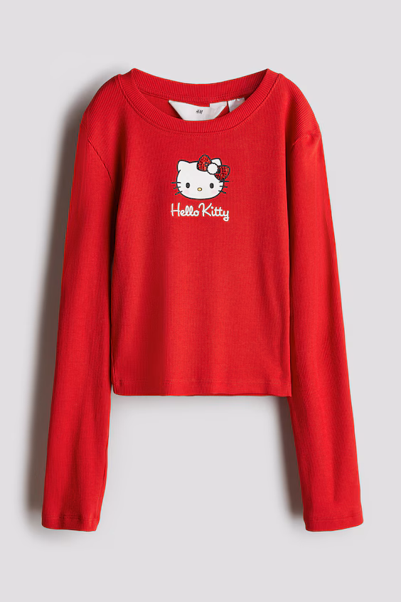 Свитер из джерси с принтом