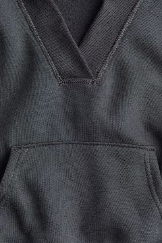 Худи с воротником-каровкасом