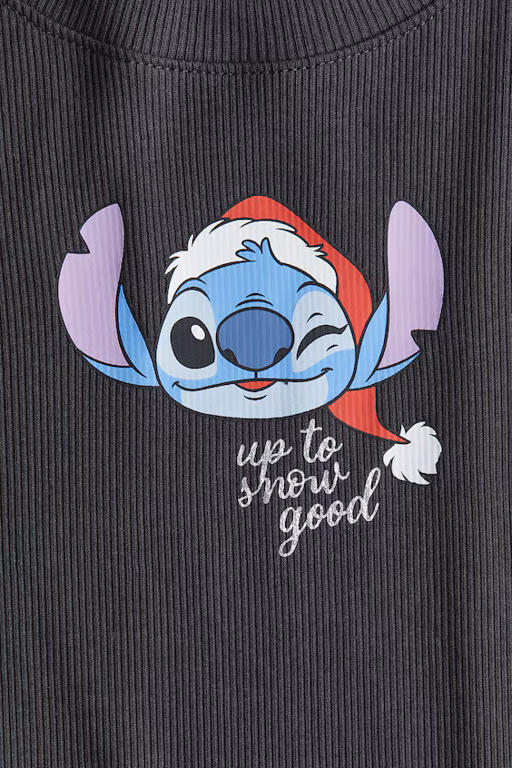 Кофта из джерси с принтом