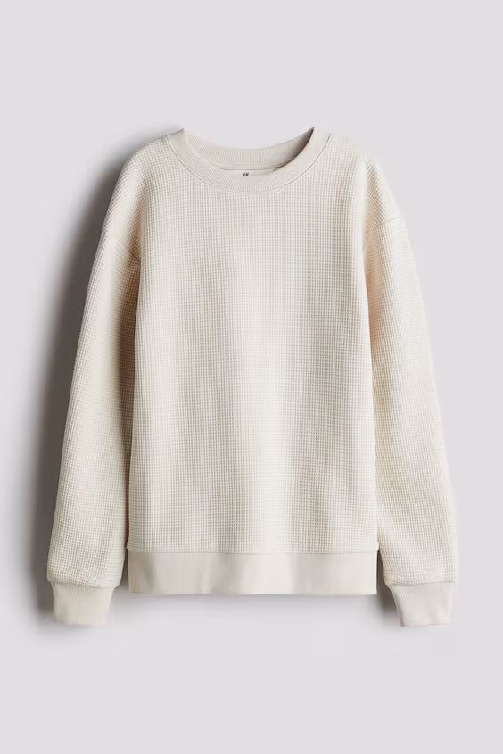 Свитшот в рубчик из хлопка
