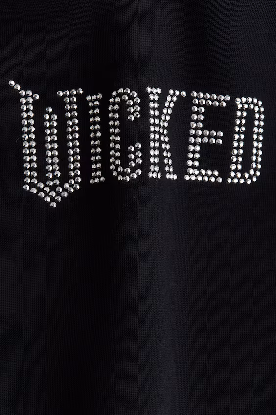 Оверсайз свитшот с капюшоном и принтом