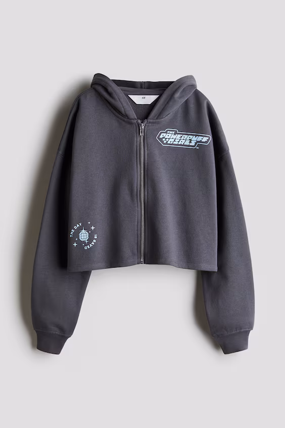 Куртка с капюшоном и принтом