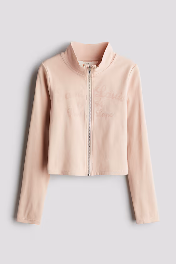 Пальто с молнией и узором